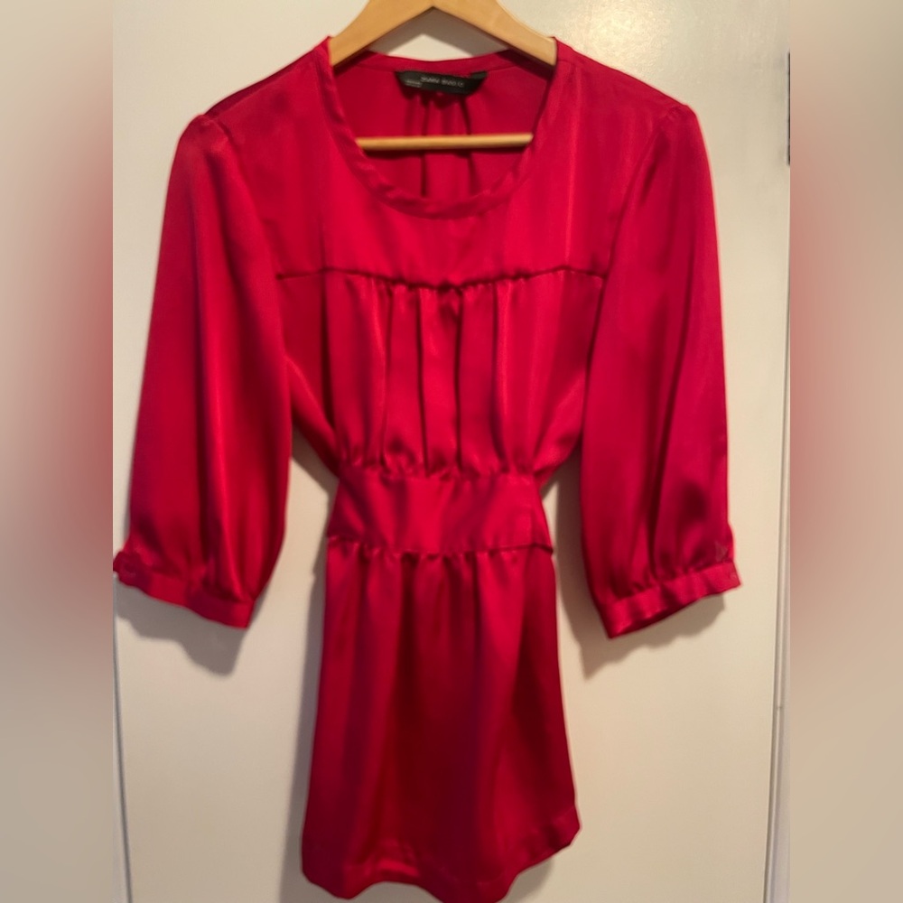 Zara Vibrant Red Blouse